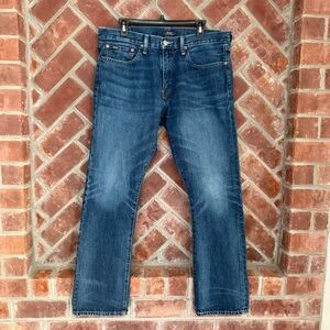 Polo Ralph Lauren Jeans Mens 33 Blue Varick Slim Straight Stretch Denim 33x30